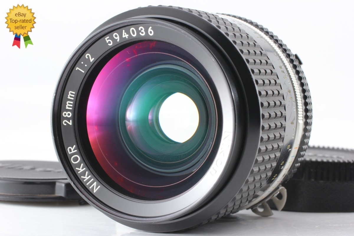 新品級 NIKON AI NIKKOR 28mm f3.5 MF H026 Nikon New NIKKOR 28mm F3.5 | ヨアケマエカメラ