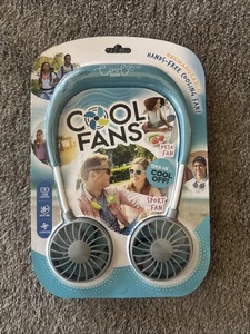 Cool Fans Tragbarer Nackenventilator 3 Geschwindigkeiten USB Wiederaufladbar 6H Laufzeit NEU Kostenloser Versand! - Bild 1 von 2