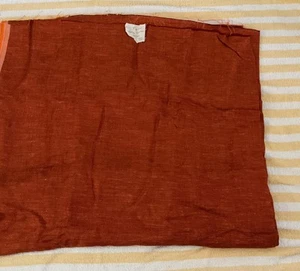 Approx 3.50 Metres Orange Textured Suiting Fabric Width 150cm - Picture 1 of 8