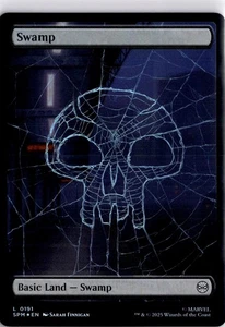 Swamp 0191 Foil Marvel's Spider-Man 189 Magic The Gathering Trading Card TCG - Picture 1 of 7