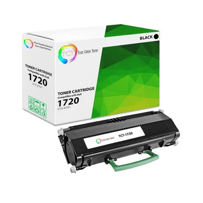 TCT Premium 310-8709 310-8702 Black for Dell 1720 1720N Compatible Toner - Image 1 of 4