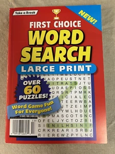 Take a Break First Choice Word Search Puzzle Book ~ Large Print ~ August 2025 - Picture 1 of 1
