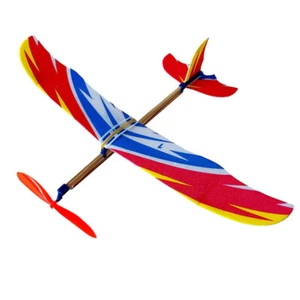 Flugzeug Spielzeug zum Zusammenbauen Kinderflugzeuge fliegendes Gummiband Flugzeuge - Bild 1 von 12