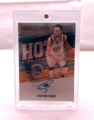 2017-18 NBA Hoops Stephen Curry Hot Signatures Auto – Near Mint - Image 1 of 2