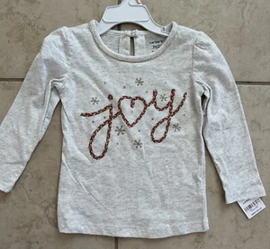 Carter’s NWT Girl 5 Joy Christmas Top. - Picture 1 of 2