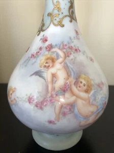 ROSENTHAL R C Antique Hand-Painted Porcelain Floral Footed Ewer Vase - Picture 1 of 11