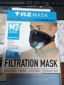 RZ M2 Mask X-Large Mesh schwarz 2 Filter + Aufbewahrungstasche - Bild 1 von 3