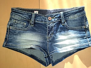 Hot Pants Shorts Stretch kurze Hose blau Gr. 36 - Bild 1 von 3