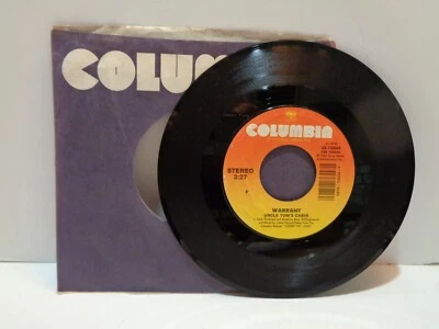 WARRANT  "Uncle Tom's Cabin / Sure Feels Good To Me"  1990 45 RPM  Near Mint! - Image 1 of 3