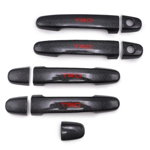 Carbon 4 Handle Hand Door Cover For Toyota Vigo Champ Fortuner Innova '2005 '14 - Afbeelding 1 van 8