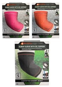 Elbow Support Brace Strap Adult Shock Doctor Compression Sleeve with Gel - New - Picture 1 of 6