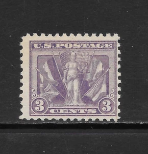 UNITED STATES SCOTT 537 MH FINE - 1919 3c VIOLET - VICTORY ISSUE - Bild 1 von 2