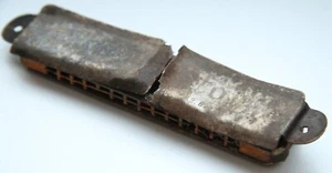 WWI WW1 GERMAN ORIGINAL MUSIC HARMONICA. BATTLEFIELD RELIC. - Picture 1 of 7