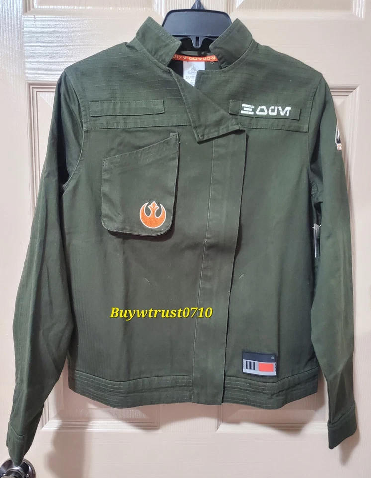 Disney Star Wars Galaxy's Edge Resistance Jacket Womens Size Small Green