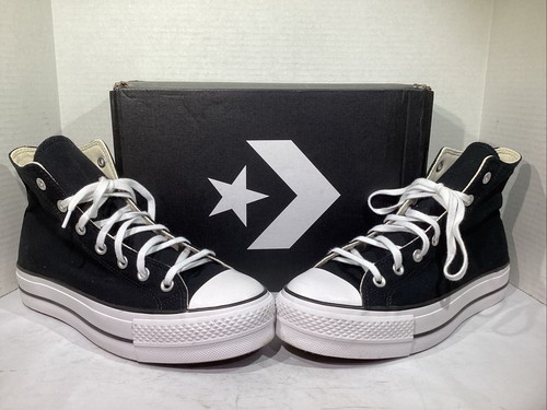 Sneakers Converse da donna taglia 10 EU 41 5 nere in tela CTAS Lift Hi AJ 689