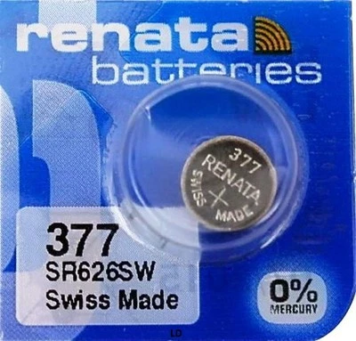 377 RENATA SR626SW SR626W WATCH BATTERIES New packaging Authorized Seller - Image 1 of 4