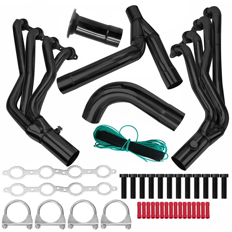Long Tube Headers For 99-06 Chevy GMC Sierra Silverado 4.8/5.3/6.0L W/ Y Pipe - Image 1 of 4