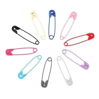 Coloured Safety Pins 27mm x40 Per Pack in 8 Colour Options - Image 1 of 4