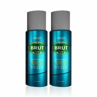 Brut Sport Style Deodorant for Men, 200ml (Pack of 2) Free Shipping - Image 1 of 4