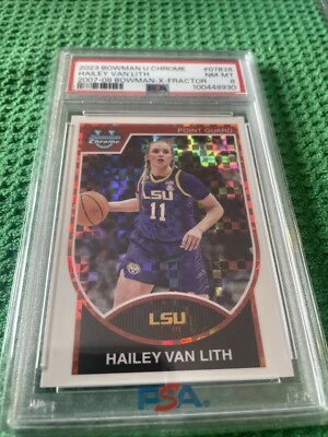 2023 BOWMAN U CHROME 2007-08 BOWMAN 07B26 HAILEY VAN LITH X-FRACTOR PSA 8 - Image 1 of 4