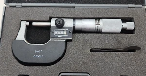 Sears Craftsman Digital Outside Micrometer 0-1" .0001 Ratchet, Mech counter  EUC - Picture 1 of 23