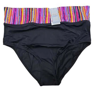 Elomi BLACK Nomad Fold Brief Swim Bottom, US 14, UK 16 - Picture 1 of 1