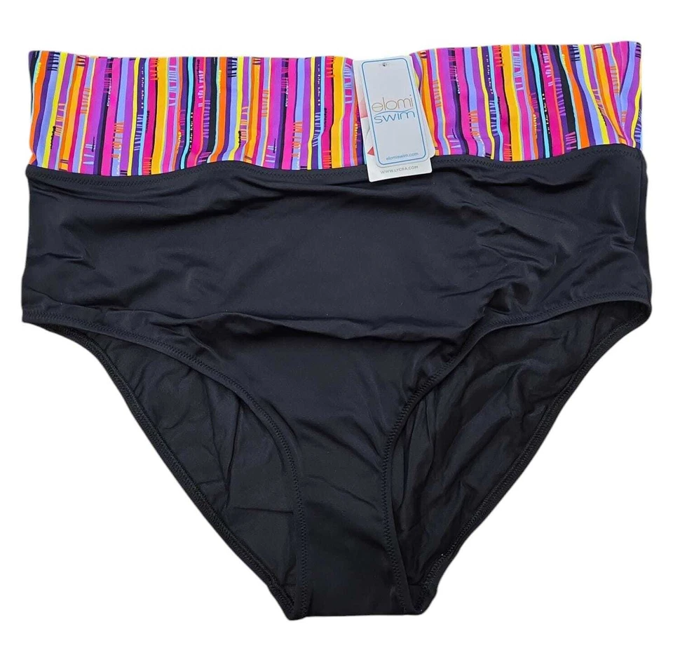 Короткое плавательное дно Elomi BLACK Nomad Fold, США 14, Великобритания 16 - Изображение 1 из 1