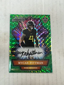 Mycah Pittman 2021 Wild Card Alumination Auto Holo-Lux Green #ANBC-A #4/10 NrMt - Picture 1 of 1