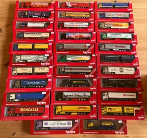 Herpa 1:87 LKW Konvolut Sammlungsauflösung 32 Stück ungeöffnet OVP #K252 - Bild 1 von 3
