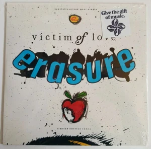 ERASURE - Victim Of Love (Original 1987 12" Maxi Single) Hype Sticker & Shrink - Picture 1 of 9