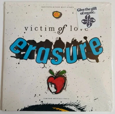 ERASURE - Victim Of Love (Original 1987 12" Maxi Single) Hype Sticker & Shrink Foto 1 de 4