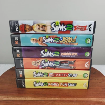 The Sims 2 PC Full Game Holiday Edition & 5 Expansion Packs & Stuff GUC - Image 1 of 4