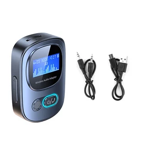 Wireless Bluetooth 5.3 Transmitter Receiver MP3 Audio Adapter 3.5mm Aux Car PC - Afbeelding 1 van 11