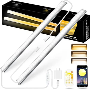 12 Inch Ultra Thin Dimmable Under Cabinet Lights Plug in, Under Cabinet Light... - Picture 1 of 12