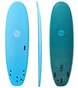 SOFT SURFBOARD, SHAKA SOFTBOARD LIGHT BLUE 6'6" - Picture 1 of 4