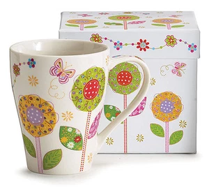 burton & Burton Ceramic Bone China Coffee or Tea Mug Calico Flower-#9721613 - Picture 1 of 1