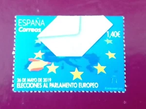 SELLOS ESPAÑA MNH 2019 ELECCIONES AL PARLAMENTO EUROPEO. SOBRE TROQUELADO - Imagen 1 de 2