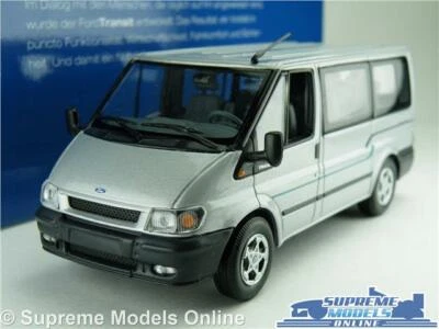FORD TRANSIT MK6 MODEL VAN MINIBUS 1:43 SCALE MINICHAMPS TOURNEO SILVER K8 - Image 1 of 4