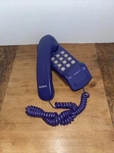 Vintage Sony IT-B3 Purple Slim Design Single Line Corded Phone Rare Color (Q-1) - Picture 1 of 12