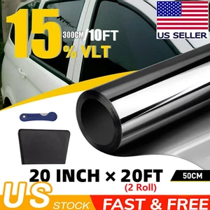 600CM Uncut Roll Window Tint Film 15% VLT 20" x 20ft Feet Car Home Office Glass - Picture 1 of 8