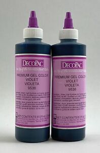 Decopac Gel Color Premium Violet 9536 8 oz Set of 2