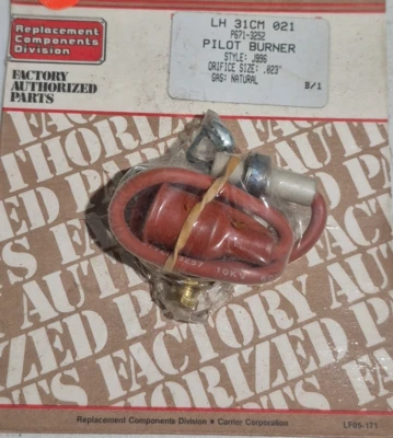 Fabricante de equipo original Carrier Bryant Payne LH31CM021 quemador piloto orificio talla 023" gas natural J996 Foto 1 de 4