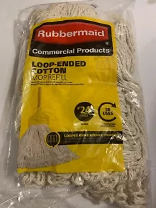 Rubbermaid #24 Schleifenende Wischkopf Nachfüller Ersatz Bodenreiniger Schnur Garn - Bild 1 von 2