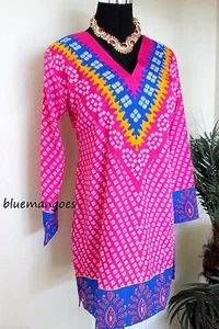 Indian Bollywood Kurta Kurti Designer Women Ethnic Dress Top Tunic Pakistani New - Picture 1 of 4