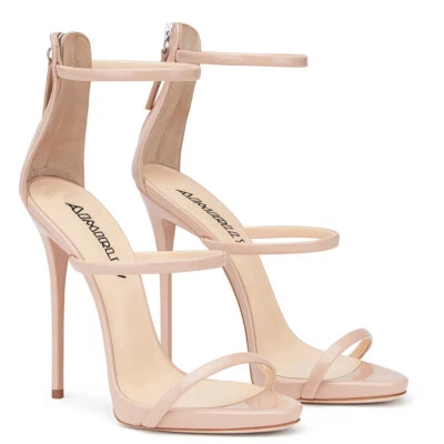 Sandalias para mujer Peep Toe Tacones altos Zapatos Hebilla Correa Dama Boda Fiesta Zapatos Foto 1 de 4