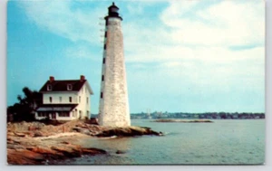 CARTOLINA IL FARO NEW LONDON CONNECTICUT - Foto 1 di 2