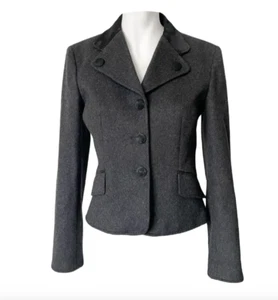 D&G vintage blazer in dark grey with floral lining - Size S - Picture 1 of 9