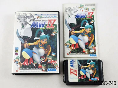 Complete Monster World 4 IV Mega Drive Japanese Import Wonder Boy JP US Seller C - Image 1 of 4