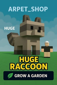 Roblox CULTIVE UN JARDÍN | MAPACHE ENORME | MAPACHE TITÁNICO | MAPACHE GIGANTE - Imagen 1 de 2