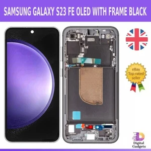 GENUINO OLED SAMSUNG GALAXY S23 FE Pantalla LCD NEGRA Pantalla Táctil Digitalizador + Marco - Imagen 1 de 4
